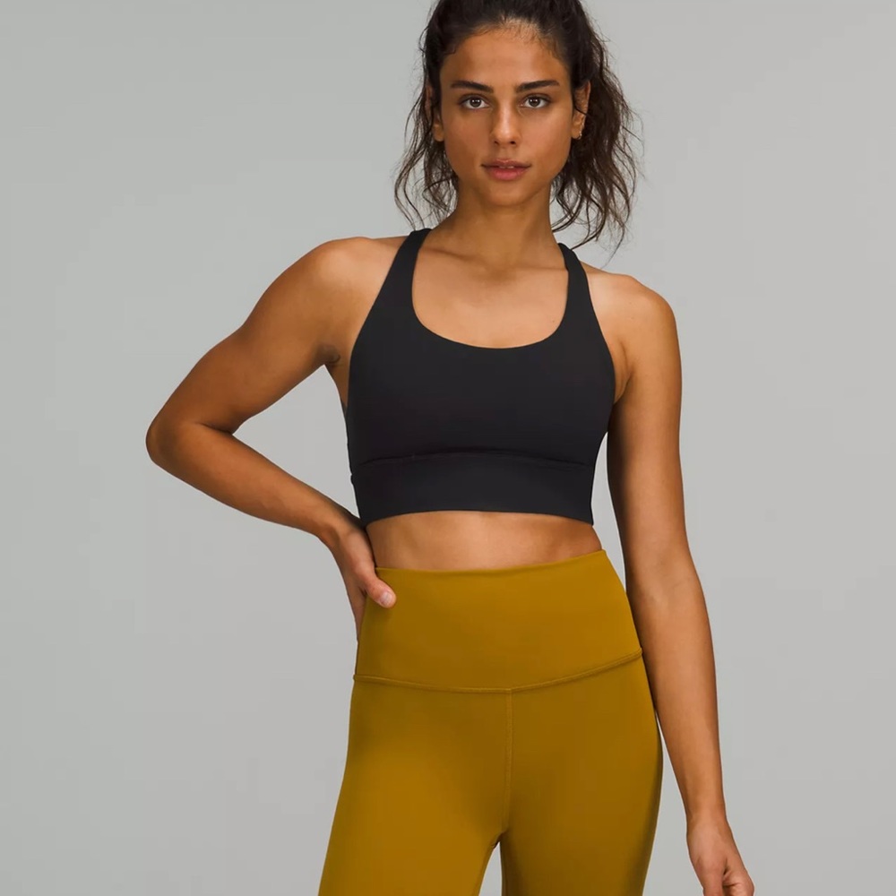 Lululemon Longline Energy Bra Size 4 Black